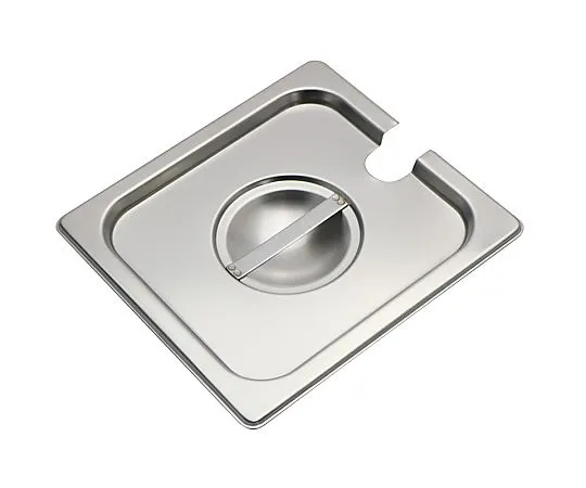67-2395-76 Cover with Ladle Hole for 18-8 Super Deluxe Span 1/6 Size Medium SK-1360CN