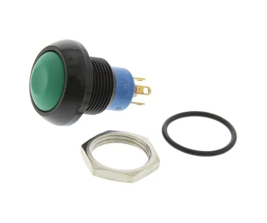 63-7592-56 APEM Single Pole Double Throw (SPDT) Momentary Push Button Switch, IP67, 12.9 (Dia.)mm, Panel Mount, 48V ac IPR5SAD3