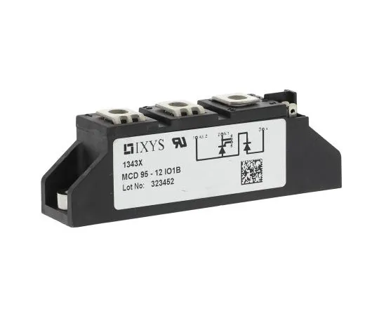 63-7666-13 IXYS, MCD95-12io1B, Thyristor Module SCR, 116A 1200V, 5-Pin TO-240AA MCD95-12IO1B