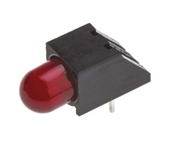 63-7627-05 Dialight 550-1107F, Red Right Angle PCB LED Indicator, Through Hole 1.8 V 550-1107F