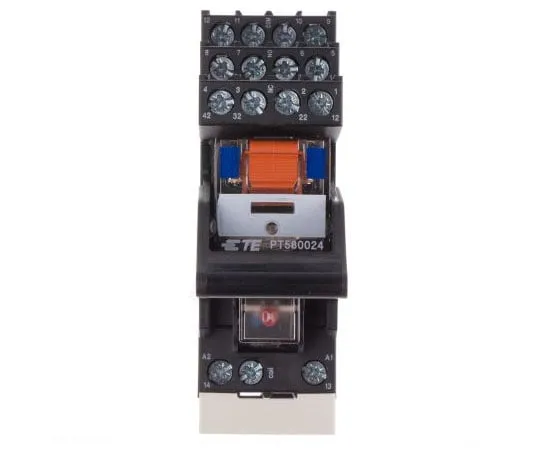 63-7615-99 TE ConnectivityPT 4PDT Non-Latching Relay DIN Rail, 24V dc Coil, 6A PT5L8LC4 1-1415535-8