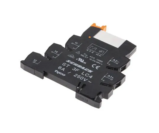 63-7601-03 TE ConnectivitySNR SPDT Non-Latching Relay DIN Rail, 12V dc Coil, 6A ST3P3LB2 3-1416100-1