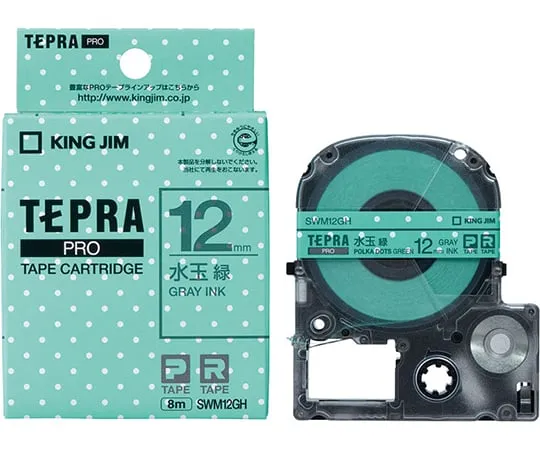 64-8843-27 PRO Tape Polka-Dot Green/Gray SWM12GH