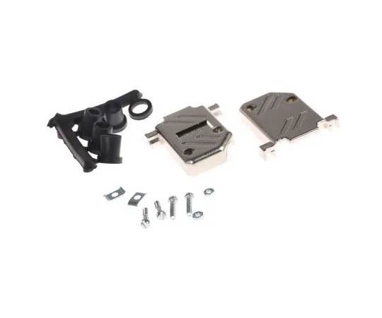 63-7624-37 3M ABS Angled D-sub Connector Backshell, 15 Way DB5W5PA00LF