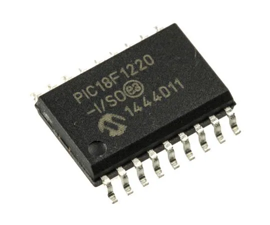 63-7563-57 Microchip PIC18F1220-I/SO, 8bit PIC Microcontroller, 40MHz, 4 kB, 256 B Flash, 18-Pin SOIC PIC18F1220-I/SO