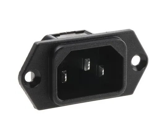 63-7620-42 Schurter C14 Panel Mount IEC Plug Male, 15A, 250 V ac 6100.31