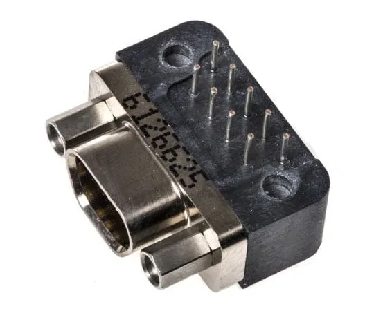 63-7635-48 Glenair MWDM Series, 9 Way Right Angle Through Hole Micro-D PCB Connector Socket, 2.54mm Pitch MWDM2L-9SCBRP-.110