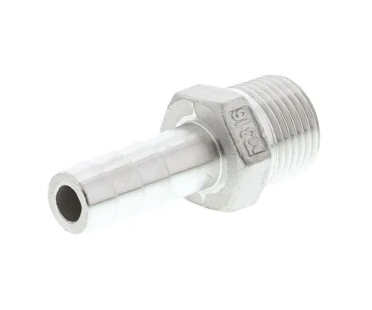 63-7592-49 RS PRO Stainless Steel Hexagon Hose Nipple 1/2in R(T) Male Male 2.22in 499-3754