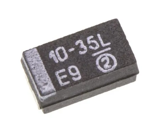 63-7690-60 Vishay Tantalum Capacitor 10μF 35V dc MnO2 Solid ±10% Tolerance TR3 Series TR3C106K035C0450