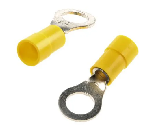 63-7636-47 RS PRO Insulated Crimp Ring Terminal, M7 Stud Size, 4mm² to 6mm² Wire Size, Yellow 613-9306