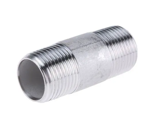 63-7592-07 RS PRO Stainless Steel Circular Barrel Nipple 3/8in R(T) Male x 3/8in R(T) Male 1.57in 499-3237