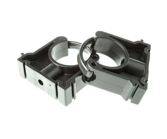 63-7641-40 Georg Fischer PP Black Pipe Clamp, 0.87in x 2.68in x 1.73in, 0.28in 167061039
