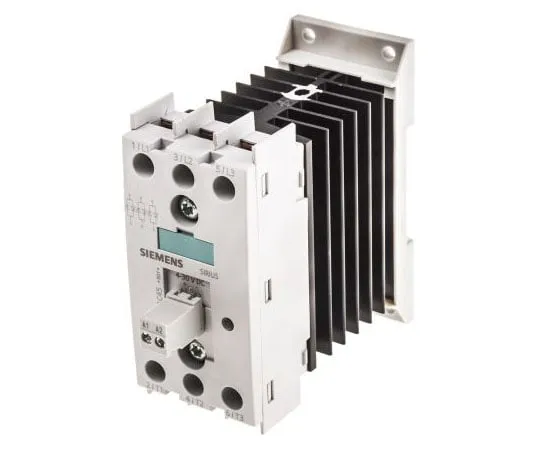 63-7635-57 Siemens 10.5 A 3P-NO Solid State Relay, Zero Crossing, DIN Rail, Thyristor, 600 V Maximum Load 3RF2410-1AC45