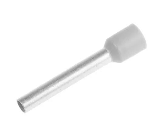 63-7630-57 Schneider Electric DZ5CE Series Insulated Crimp Bootlace Ferrule, 17.7mm Pin Length, 2.7mm Pin Diameter, 2.5mm² Wire DZ5CE0253