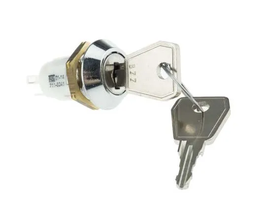 63-7740-07 Key Switch, SP-CO, 3 A @ 50 V dc, 5 A @ 115 V ac 3-Way, -20 → +65°C SRL-5-F-D-2
