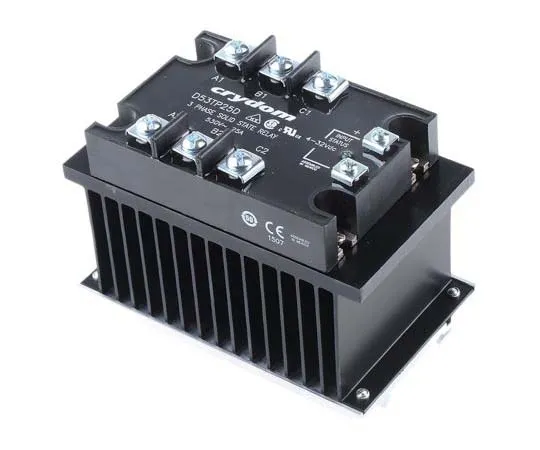 63-7716-52 Sensata / Crydom 55 A Solid State Relay, Zero Cross, DIN Rail, 530 V ac Maximum Load HS103DR-D53TP25D