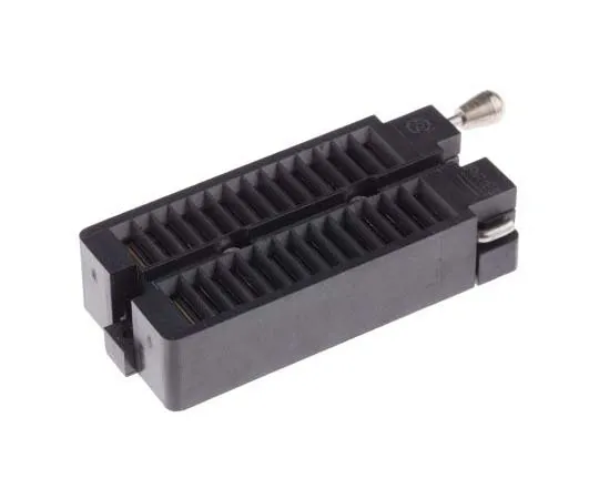 63-7734-29 Aries Electronics 2.54mm Pitch 28 Way Through Hole Universal ZIF Test Socket 28-6554-11