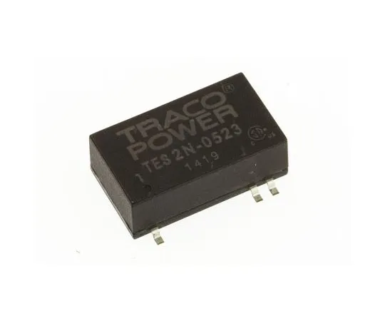 63-7599-60 TRACOPOWER TES 2N 2W Isolated DC-DC Converter Surface Mount, Voltage in 4.5 → 9 V dc, Voltage out ±15V dc TES 2N-0523