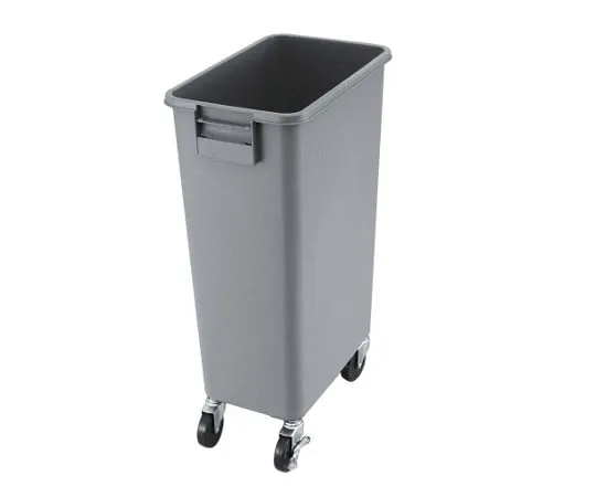 63-7231-76 BK Dust Square Pail with Casters Type 65 Body 4676601