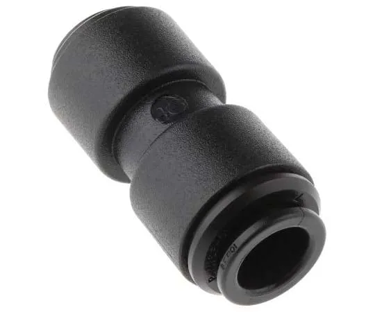 63-7718-47 John Guest PM Pneumatic Straight Tube-to-Tube Adapter, Push In 10 mm PM201008E