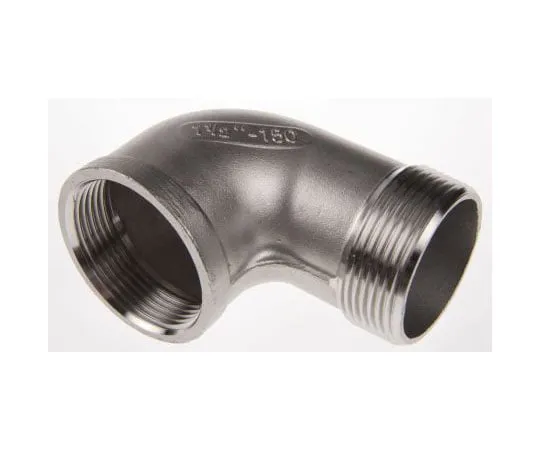 63-7592-19 RS PRO Stainless Steel Circular 90° Elbow 1-1/2in R(T) Female x 1-1/2in R(T) Male 499-3366