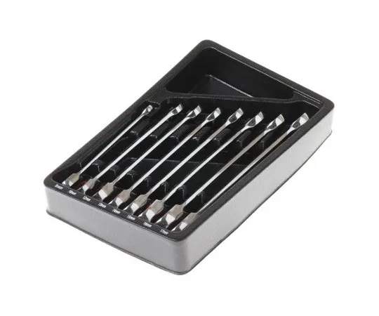 63-7572-87 RS Pro 8 Piece Chrome Vanadium Steel Combination Spanner Set 480-6795