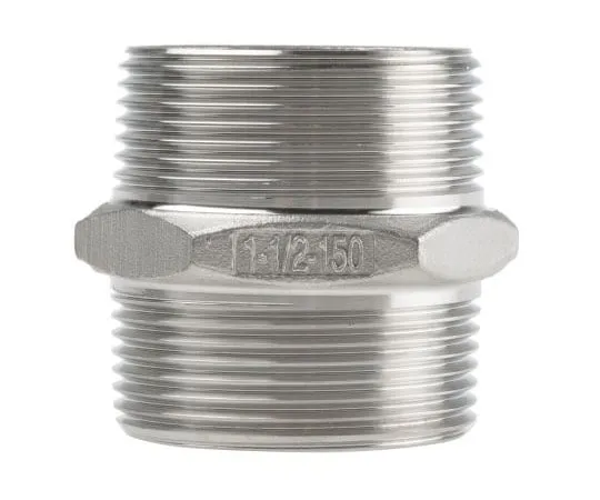 63-7592-03 RS PRO Stainless Steel Hexagon Hexagon Nipple 1-1/2in R(T) Male x 1-1/2in R(T) Male 2.03in 499-3186