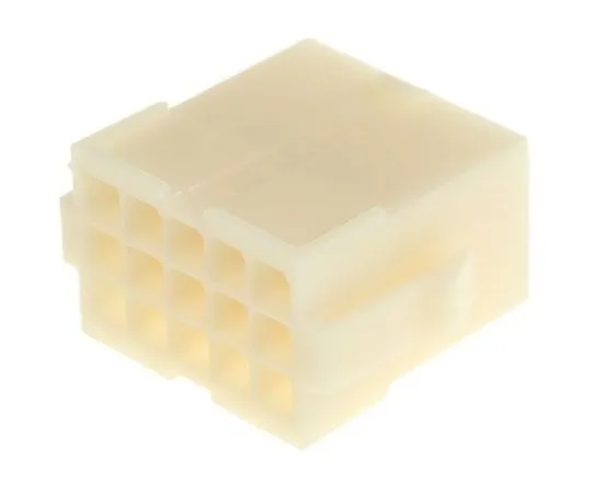 63-7576-97 TE Connectivity Mini-Universal MATE-N-LOK Female Connector Housing, 4.2mm Pitch, 15 Way, 3 Row 172163-1