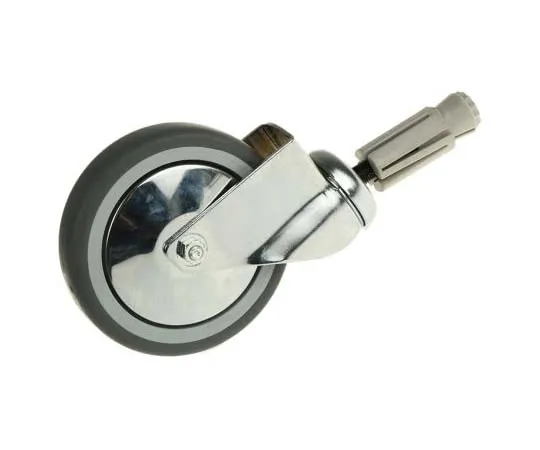 63-7742-66 RS PRO Stem Swivel Castors, 60kg, Rubber tyres 712-4888