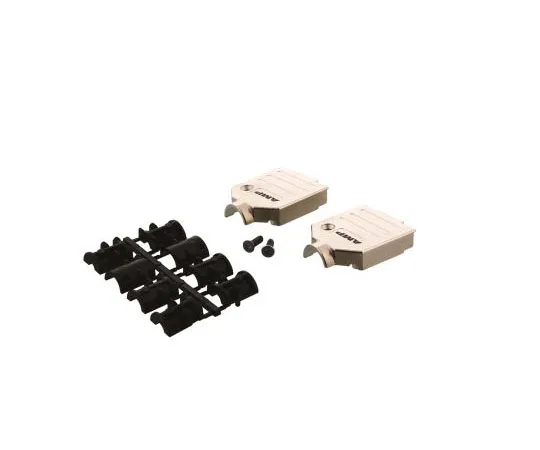 63-7686-47 TE Connectivity ADK Series Series Zinc D-sub Connector Backshell, 9 Way, Strain Relief 1478762-9