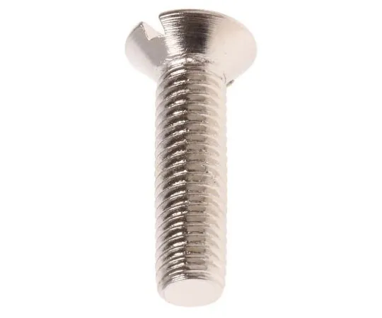 63-7574-71 RS, M5 Countersunk Head, 20mm Brass Slot Nickel Plated0.8 482-9388