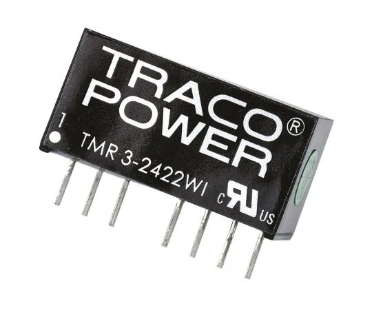 63-7658-21 TRACOPOWER TMR 3WI 3W Isolated DC-DC Converter Through Hole, Voltage in 9 → 36 V dc, Voltage out ±12V dc TMR 3-2422WI
