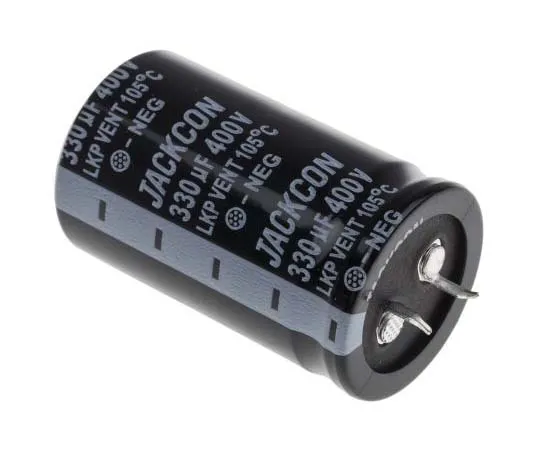 63-7722-51 RS PRO 330μF 400V dc Aluminium Capacitors, Through Hole 30 (Dia.) x 50mm +105°C 30mm 10mm 50mm 173-0291