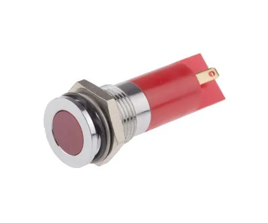 63-7717-67 RS PRO Red Indicator, 220 V ac, 14mm Mounting Hole Size, Solder Tab Termination, IP67 703-8847