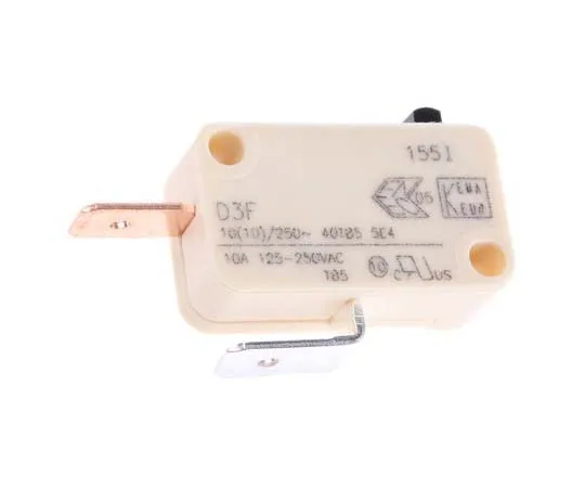 63-7723-70 SPST-NO Button Microswitch, 10 A @ 250 V ac D3F4-V1AA