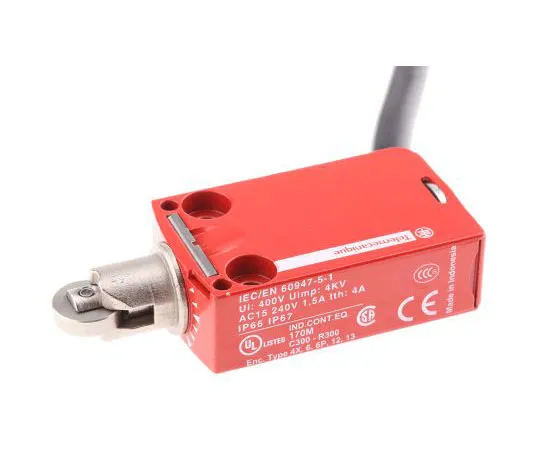 63-7572-20 XCSM Safety Switch With Plunger Actuator, Metal, NO/2NC XCSM3902L2