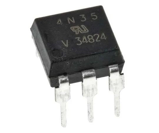 63-7707-66 Vishay, 4N35 DC Input Transistor Output Optocoupler, Through Hole, 6-Pin PDIP 4N35