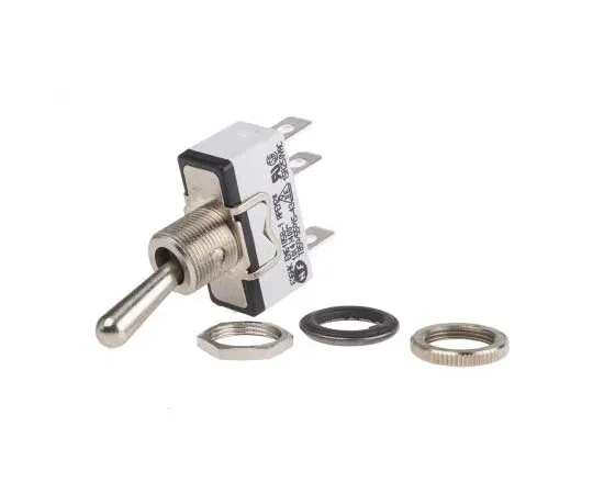 63-7701-33 Apem Single Pole Single Throw (SPST) Toggle Switch, Latching, Panel Mount 636H/2K