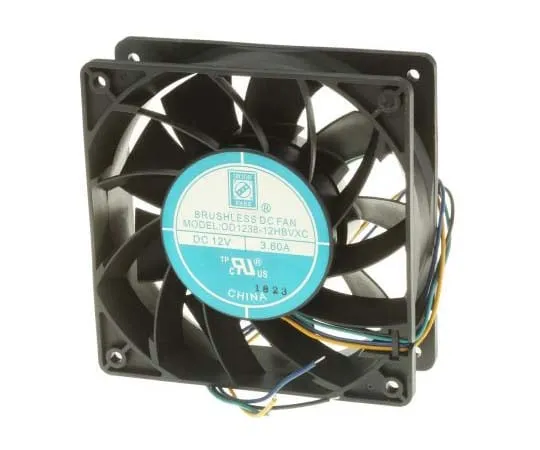63-7716-19　RS PRO Axial Fan, 120 x 120 x 38mm, 226cfm, 43.2W, 12 V dc　703-3460