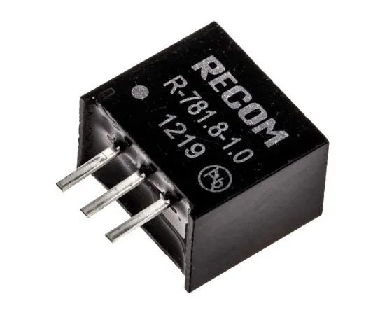 63-7671-76 Recom Switching Regulator, 4.75 → 18V dc Input, 1.8V dc Output, 1A R-781.8-1.0