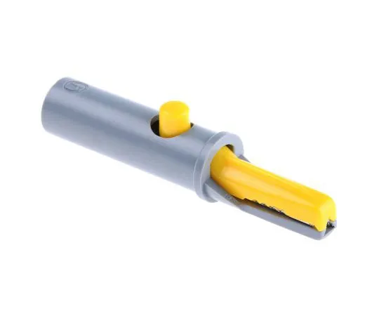 63-7604-23 Hirschmann Test & Measurement Crocodile Clip, Brass Contact, 6A, Yellow 930126103