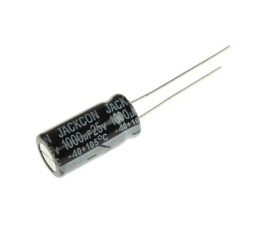 63-7736-86 RS PRO 1000μF 25V dc Aluminium Electrolytic Capacitor, Through Hole 10 (Dia.) x 20mm +105°C 10mm 5mm 20mm 170-1201