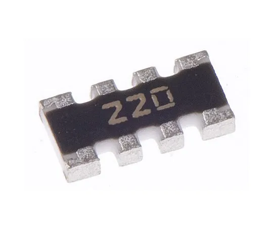 63-7609-93 Bourns CAY16 Series 22Ω ±5% Isolated SMT Resistor Array, 4 Resistors, 0.25W total 1206 (3216M) package Convex CAY16-220J4LF