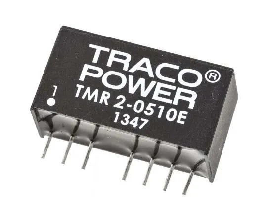 63-7724-46 TRACOPOWER TMR 2E 2W Isolated DC-DC Converter Through Hole, Voltage in 4.5 → 9 V dc, Voltage out 3.3V dc TMR 2-0510E