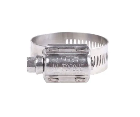 63-7586-87 HI-TORQUE Stainless Steel Slotted Hex Worm Drive, 16mm Band Width, 25mm - 45mm Inside Diameter HTM45P
