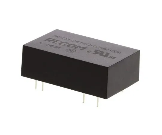 63-7587-33 Recom REC3 3W Isolated DC-DC Converter Through Hole, Voltage in 9 → 36 V dc, Voltage out ±15V dc REC3-2415DRWZH6/A
