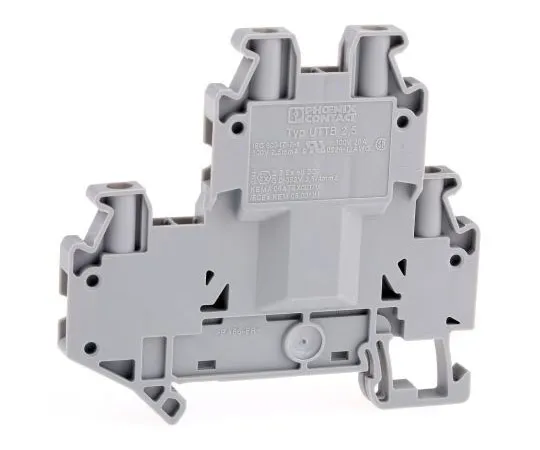 63-7646-64 Phoenix Contact, UTTB 2.5 Series , 500 V Double Level Terminal Block, Screw Down Termination 3044636
