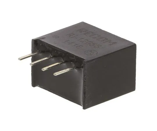 63-7559-75 Recom RI 2W Isolated DC-DC Converter Through Hole, Voltage in 10.8 → 13.2 V dc, Voltage out 5V dc RI-1205S