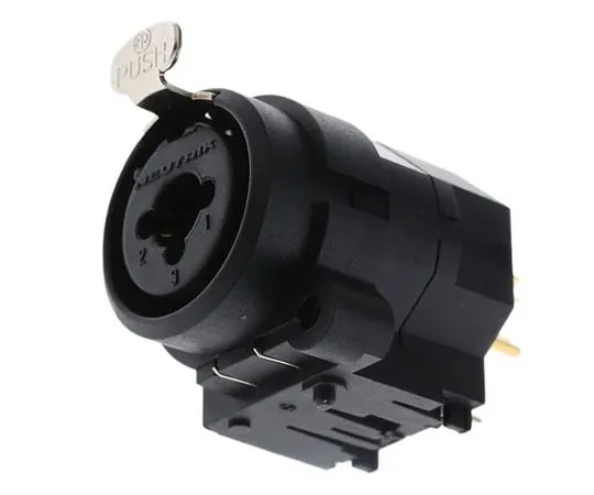 63-7550-60 Neutrik 6 Way Panel Mount XLR Connector, Female to Female, Gold over Nickel Plated Contacts, 50 V NCJ9FI-S