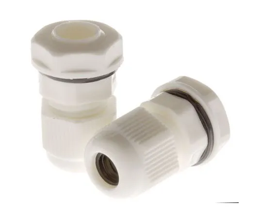 63-7667-91 RS M12 Cable Gland With Locknut, Nylon, IP68 669-4642